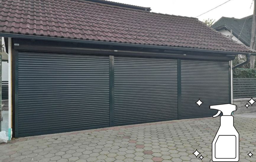 Rolo garazna vrata in cistilo.